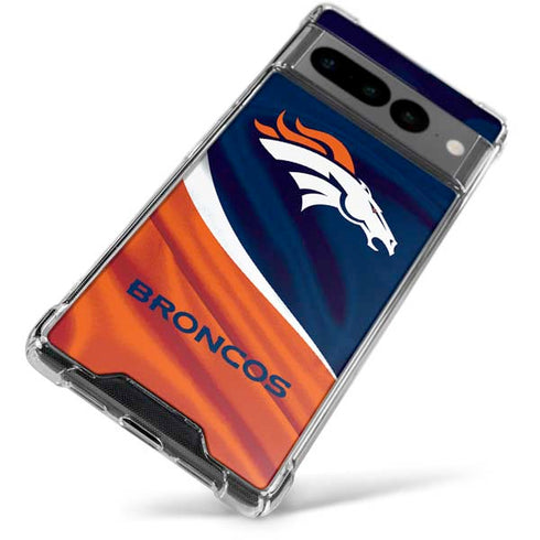 NFL Denver Broncos Google Pixel 7 Pro Clear Case